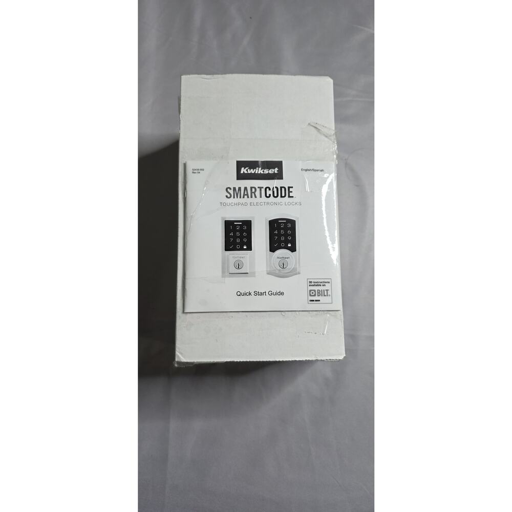 Kwikset SmartCode 270 Keyless Deadbolt Satin Nickel Auto Lock Open Box